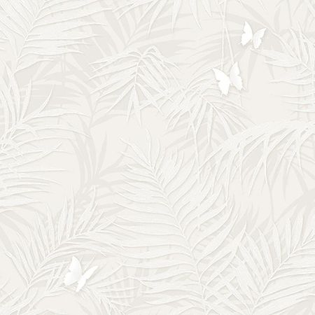 Обои Andrea Rossi Stromboli 54348-1 Винил на флизелине 10610 Серый ЛистьяБабочки 4800₽