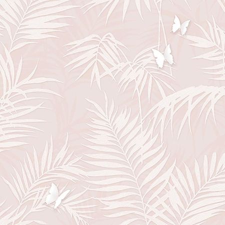 Обои Andrea Rossi Stromboli 54348-2 Винил на флизелине 10610 БежевыйРозовый ЛистьяБабочки 4800₽