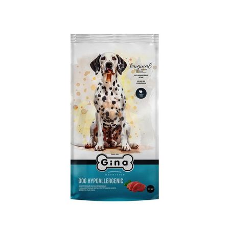 Gina Dog Hypoallergenic сухой корм для собак гипоаллергенный с индейкой уткой и тунцом - 75 кг 7140₽