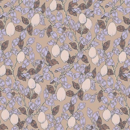 Обои LOYMINA Equator QTR3 012 Флизелин 11005 СерыйФиолетовый ЛистьяФрукты 11715₽