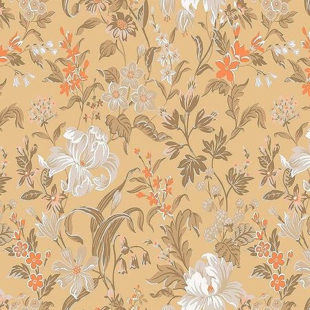 Обои LOYMINA Equator QTR4 004 Флизелин 11005 БежевыйОранжевый Цветы 13070₽