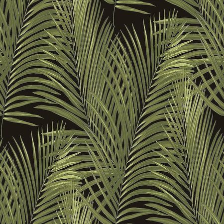 Обои LOYMINA Amazonia Ins3 0053 Флизелин 11005 ЗеленыйЧерный Листья 12375₽