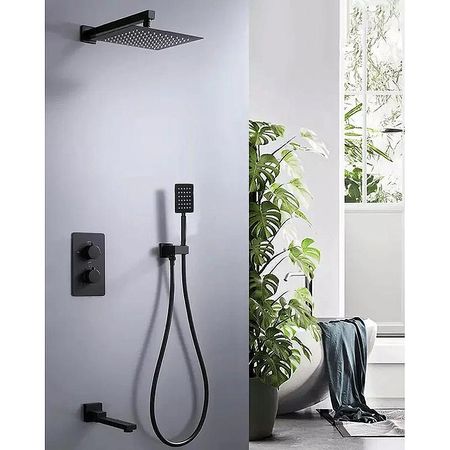 Душевая система ALMAes Weber TVZ-0808 Черная матовая 44550₽