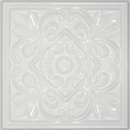 Керамический декор Cevica Plus Classic 1 White Zinc 15x15 см 1376₽