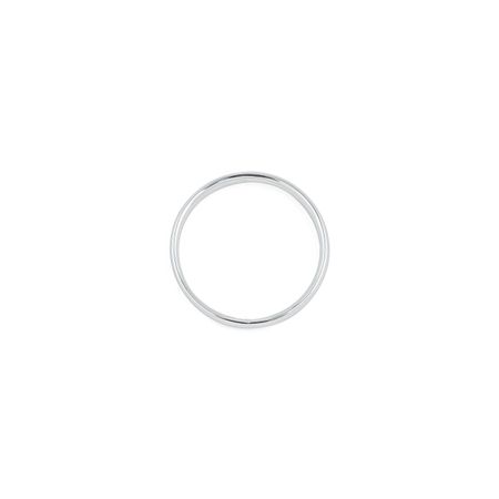 Mates Женское классическое обручальное кольцо из белого золота