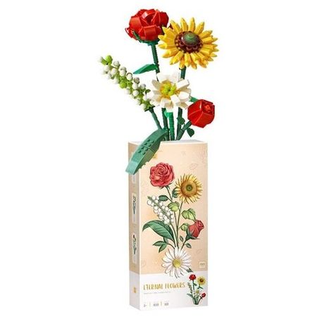 1659 LOZ mini Прекрасный вечный цветок для тебя — летний букет конструкторкупить Москва