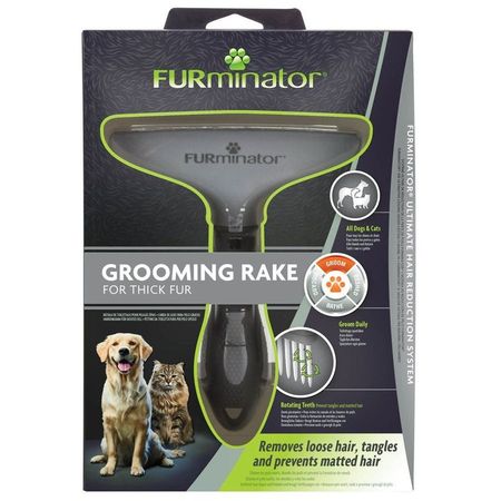 FURminator гребень для взрослых собак всех пород и кошек с вращающимися зубцами 1586₽