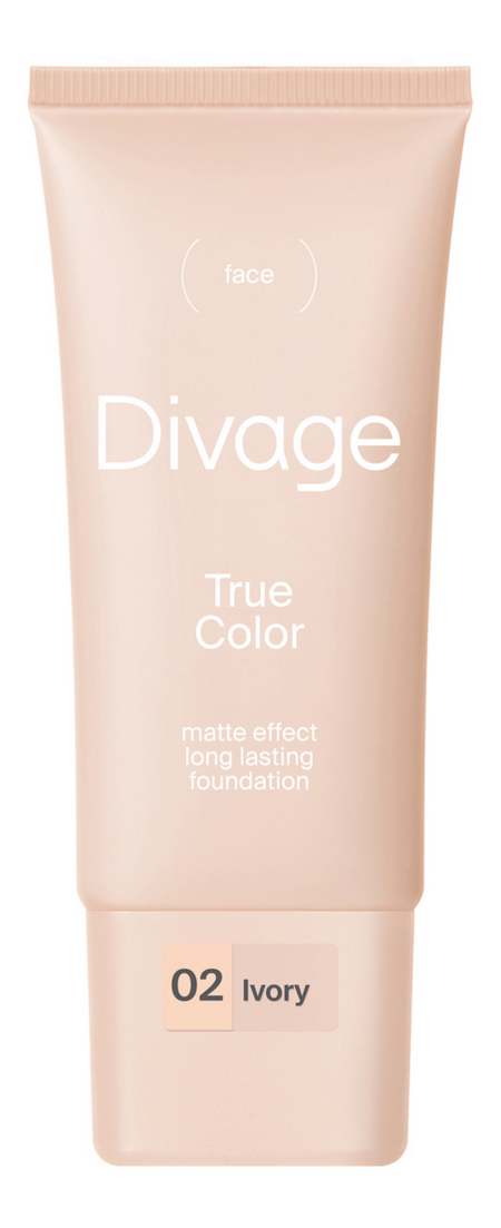 Легкий тональный крем для лица True Color Matte Effect 25мл: 02 Ivory