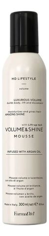 Мусс для придания объема и блеска волос HD Life Style Volume &amp; Shine Mousse 300мл
