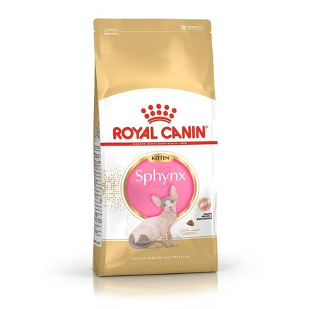 Royal Canin Sphynx Kitten полнорационный сухой корм для котят породы сфинкс до 12 месяцев - 400 г 633₽
