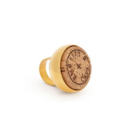 AMARIN Jewelry Позолоченное кольцо CORK из бронзы 
