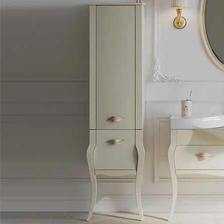 Шкаф пенал Clarberg Borgia 48 BOR0548BG Слоновая кость Патина золото 119489₽