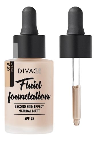 Тональный крем-флюид для лица Fluid Foundation SPF15 30мл: No 01w