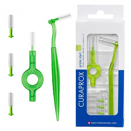 Межзубный ершик Curaprox CPS 011 Prime Start с держателем UHS 409 и UHS 470 1590₽