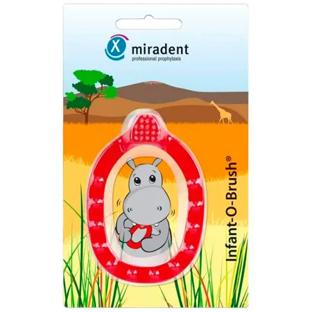 Детская зубная щетка miradent INFANT-O-BRUSH красный 369₽