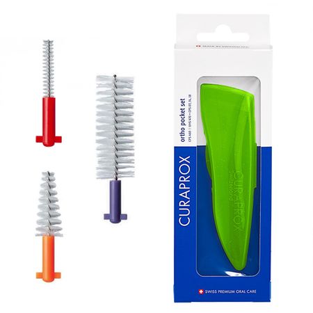 Межзубный ершик Curaprox CPS Ortho Pocket набор 1850₽