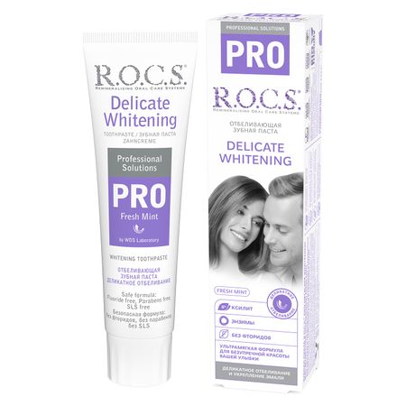 Зубная паста ROCS PRO Деликатное отбеливание Свежая мята