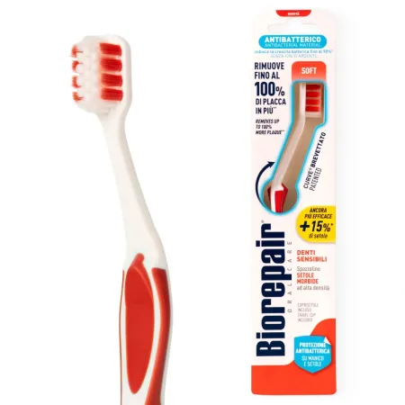 Зубная щетка Biorepair CURVE Denti Sensibili Soft Красная 510₽