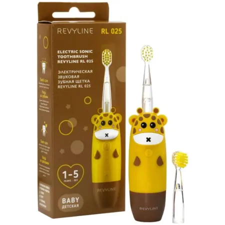 Электрическая зубная щетка Revyline RL 025 Baby Желтая 2190₽