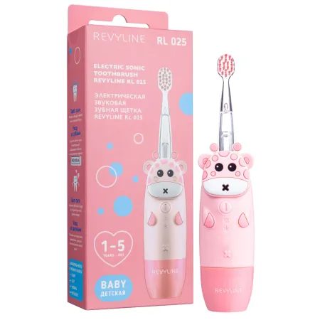 Электрическая зубная щетка Revyline RL 025 Baby Розовая 2090₽
