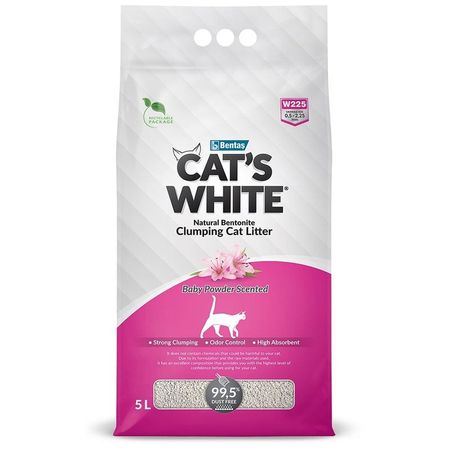 Cat aposs White Baby Powder наполнитель для кошачьего туалета комкующийся с ароматом детской присыпки - 5 л 748₽