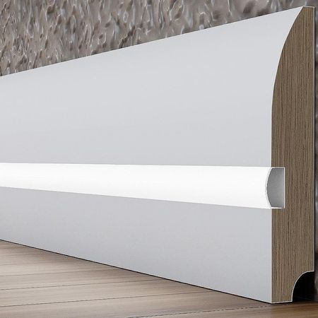 Плинтус Evrowood PN 080 led 2000x95x16 мм 2526₽