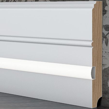 Плинтус Evrowood PN 120 led 2000x110x16 мм 2892₽