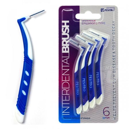Межзубный ершик PESITRO L-type 6 шт 485₽
