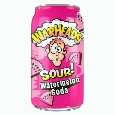 Газированный напиток Warheads Sour Watermelon Soda, 355 мл