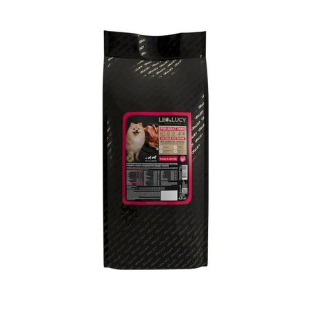 LEO ampLUCY сухой холистик корм для взрослых и пожилых собак всех пород с индейкой и ягодами - 45 кг 4437₽