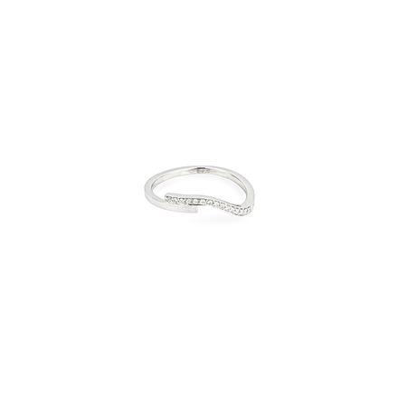 KOVA Кольцо Curve Ring 06 из белого золота с бриллиантами