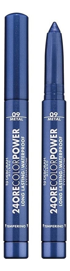 Стойкие тени для век в карандаше 24 Ore Color Power Eyeshadow 1,4г: 09 Night Blue