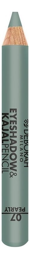 Тени-карандаш для век 2 в 1 Eyeshadow &amp; Kajal Pencil 2г: 07 Green Finish Pearly