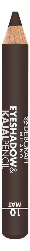 Тени-карандаш для век 2 в 1 Eyeshadow &amp; Kajal Pencil 2г: 10 Brown Finish Mat