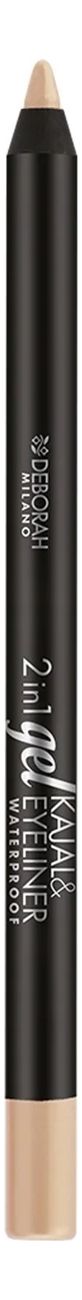 Карандаш для глаз гелевый 2 In 1 Kajal &amp; Eyeliner Gel 1,4г: 06 Butter