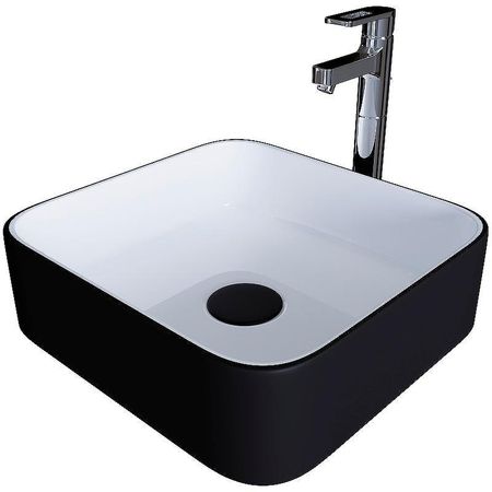 Раковина-чаша Grossman 40 GR-4042BW Белая Черная 2800₽