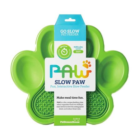 PetDreamHouse PAW 2-IN-1 Slow Feeder amp Lick Pad Green Easy миска quotЛапа quot для медленного кормления 2в1 зеленая - 540 г 1035₽