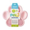 PetDreamHouse PAW 2-IN-1 Slow Feeder &amp; Lick Pad Baby Pink Easy миска "Лапа" для медленного кормления 2в1, розовая