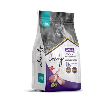 Chedy Adult полнорационный сухой корм для кошек с ягненком - 1,5 кг