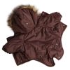 Lion Winter куртка-парка LP066 для собак мелких пород, унисекс, зимний, коричневый - XS