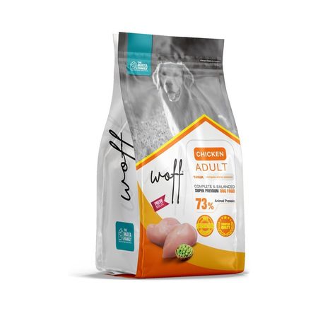 WOFF Adult полнорационный сухой корм для собак с курицей - 2,5 кг