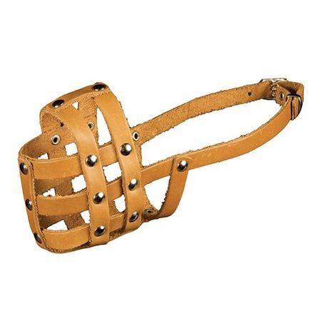 Каскад намордник 0 для собак средних и крупных пород кокер-спаниель средний пудель кожаный черныйкоричневый 477₽