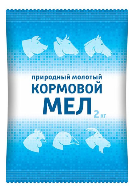 Мел кормовой природный молотый 2 кг 89₽