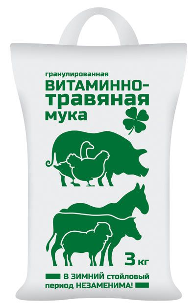 Кормовая добавка Витаминно-травяная мука 3 кг 229₽