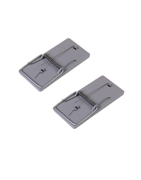 Капкан на грызунов Мышеловка пластик 10х5 см 2 шт 85₽