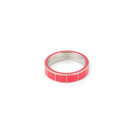 SHAMELESS Кольцо круглое с эмалью розовое