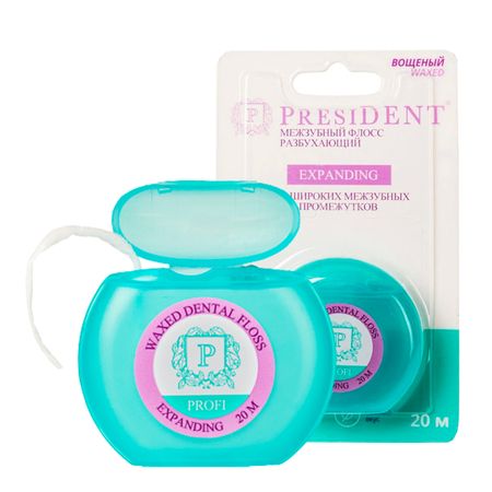 Зубная нить President Expanding 20 м 400₽