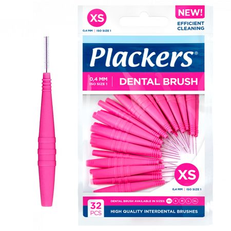 Межзубный ершик Plackers Dental Brush 04 розовые 690₽