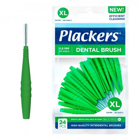 Межзубный ершик Plackers Dental Brush 08 зеленые 550₽