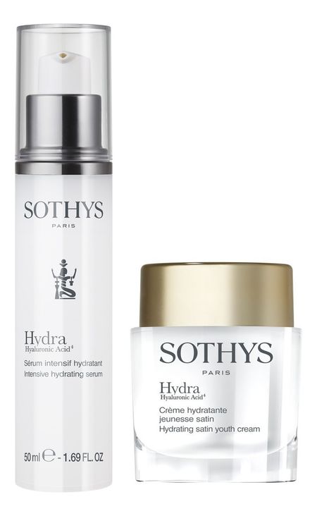 Набор для лица Hydra Hyaluronic Acid4 2*50мл (интенсивно увлажняющая сыворотка Serum Intensif Hydratant + легкий крем Creme Hydratante Satin)